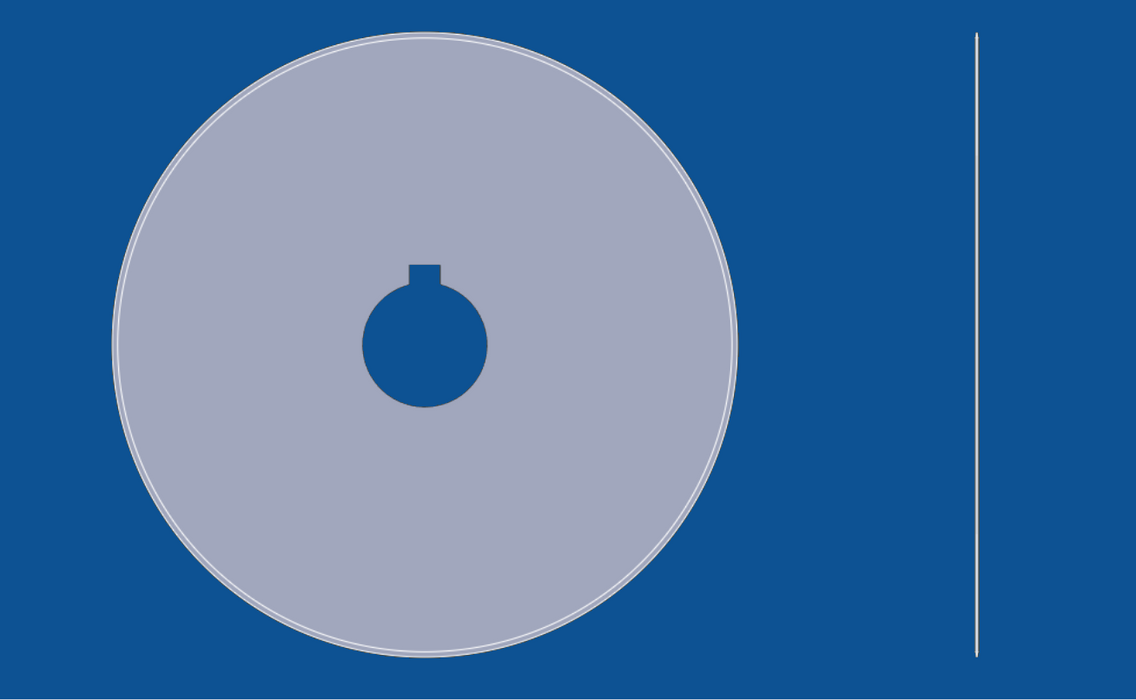 Cuchilla circular de filo liso de 20" de diámetro, número de pieza 90006