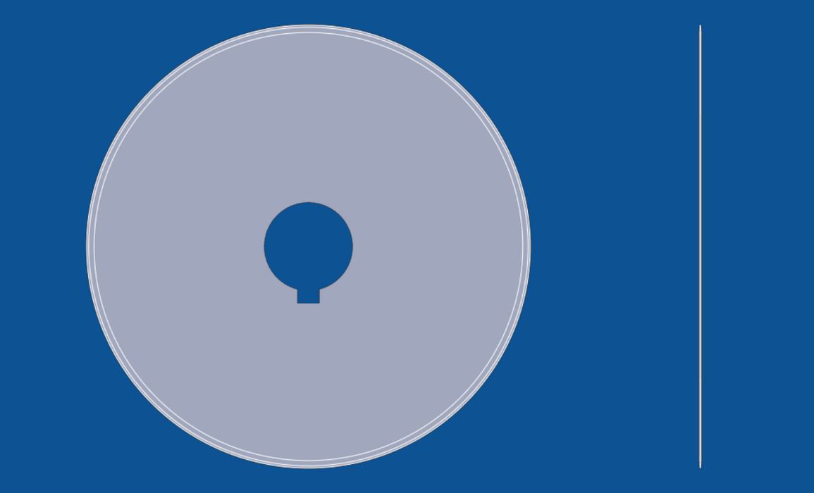 Cuchilla circular de filo liso de 20" de diámetro, número de pieza 90013