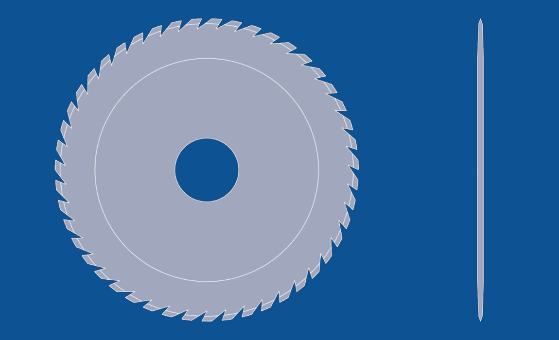 Hoja de sierra circular de 3" de diámetro, número de pieza 90091