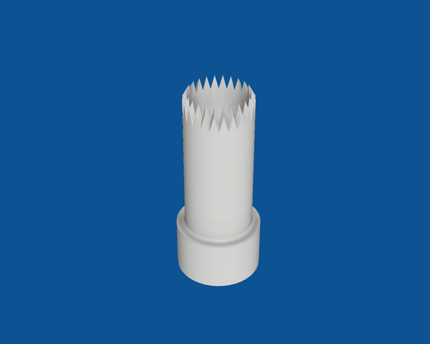 Cuchilla perforadora con dientes en V de 1" de diámetro, número de pieza 92020