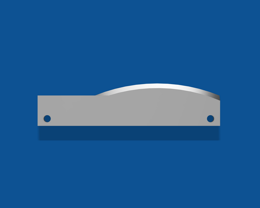 Cuchillo de corte curvo de filo liso de 3" de longitud, número de pieza 93016
